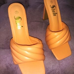 Shein peach heels